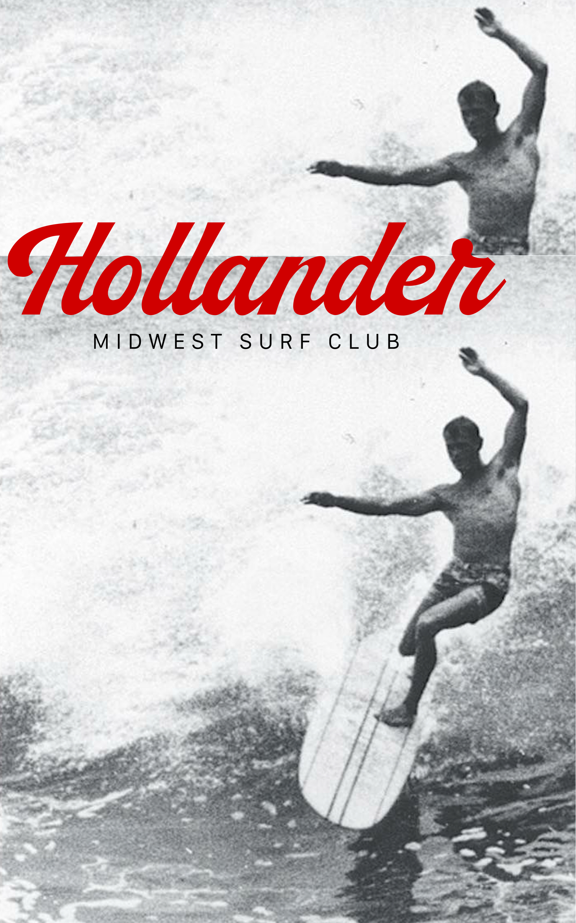 Hollander Mid-west Surf branding club identity logo logo design surf