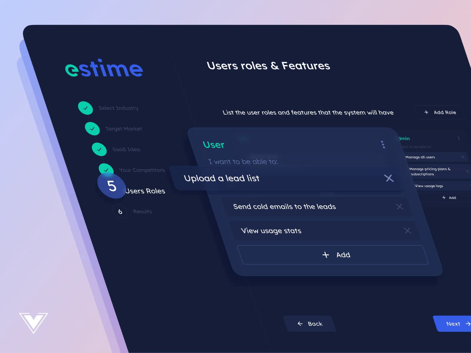 AI-powered SaaS Estimator UI/UX by 2V Modules on Dribbble