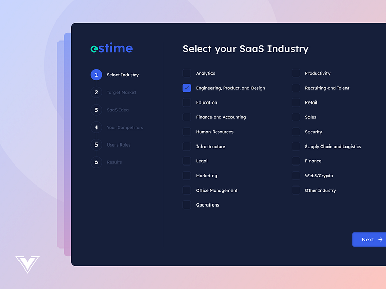 AI-powered SaaS Estimator UI/UX by 2V Modules on Dribbble