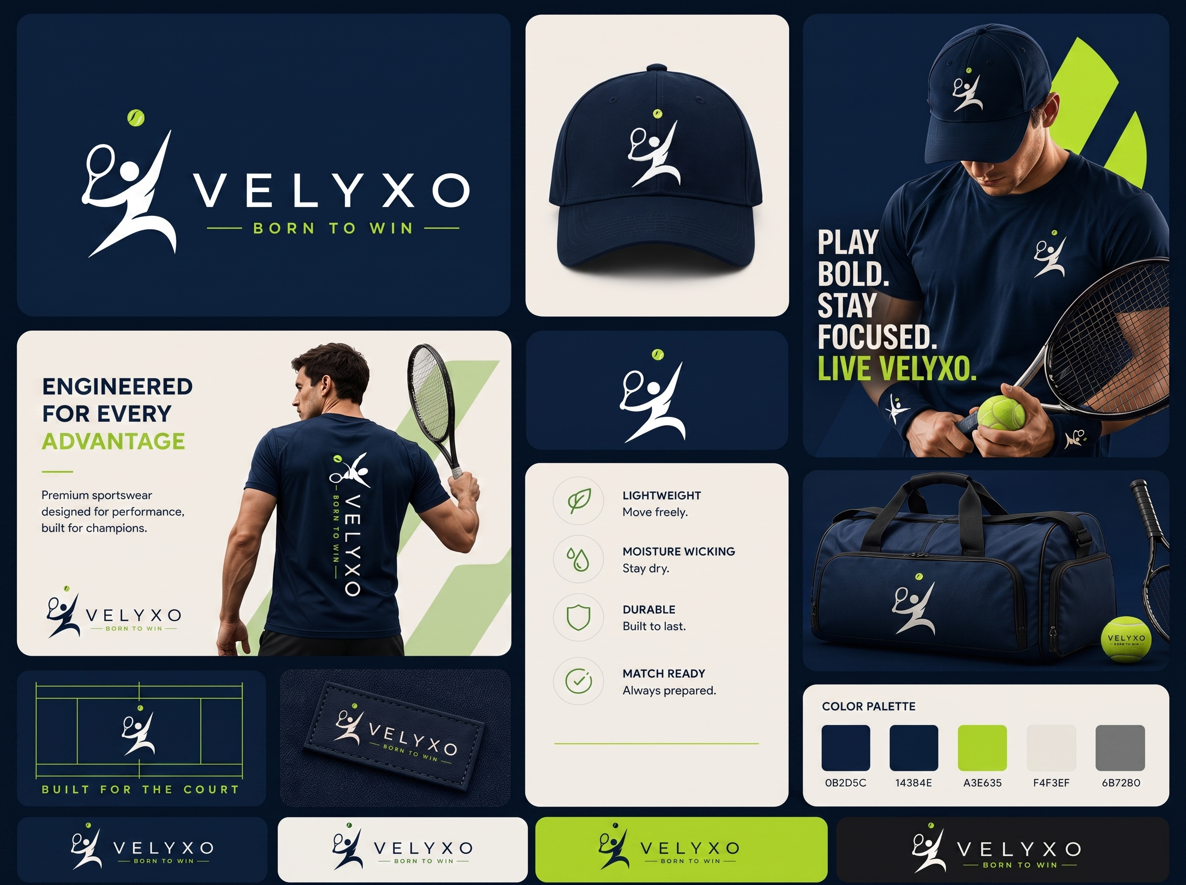 Tennis Logo Design & Complete Branding Design athletic branding brand guidelines brand identity branding design corporate identity dentity design fitness branding logo design logo designer logo inspiration mascot logo minimal logo modern logo premium branding sports branding sports logo sportswear branding tennis branding tennis logo visual identity