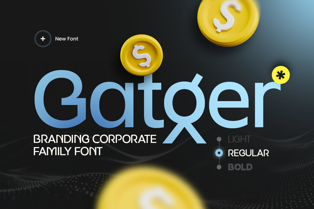 Gatger - Branding Corporate Family Font branding business clean contemporary corporate design display editorial font fontfamily graphic design logo modern startup typography versatile