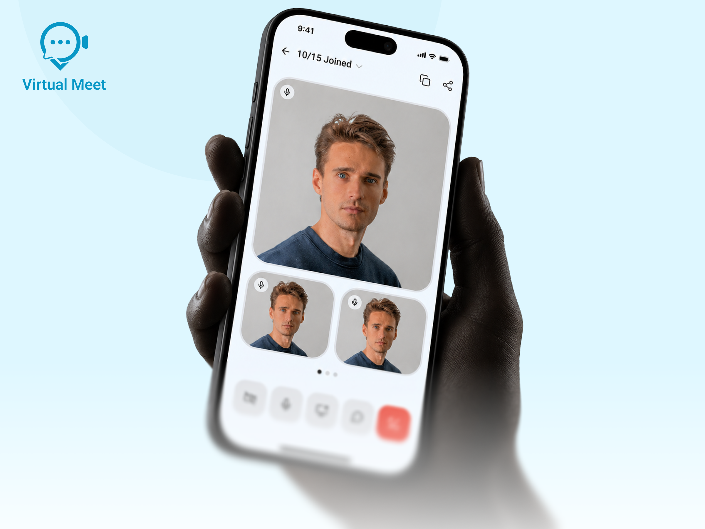 Virtual Meeting App UI/UX Design app design branding call case study conneting design design system meeting prototype ui uiux virtual meeting wireframe