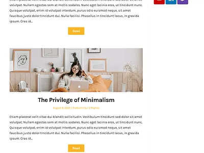 Blog Feedly - Minimalist blog & news theme for WordPress blog blogger blogging feed feminine lifestyle minimalist template theme website wordpress wp