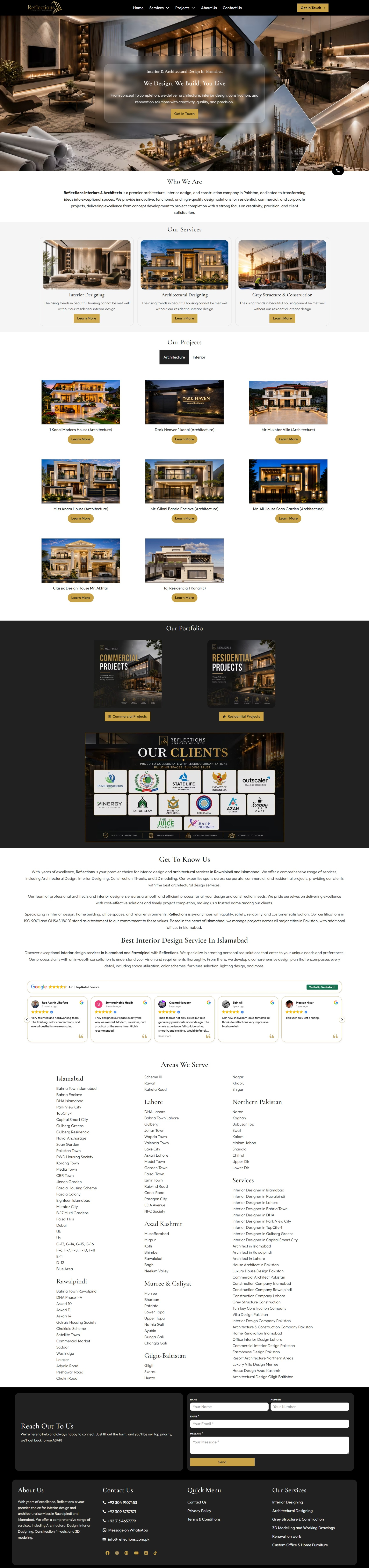 Reflections webdesign website wordpress