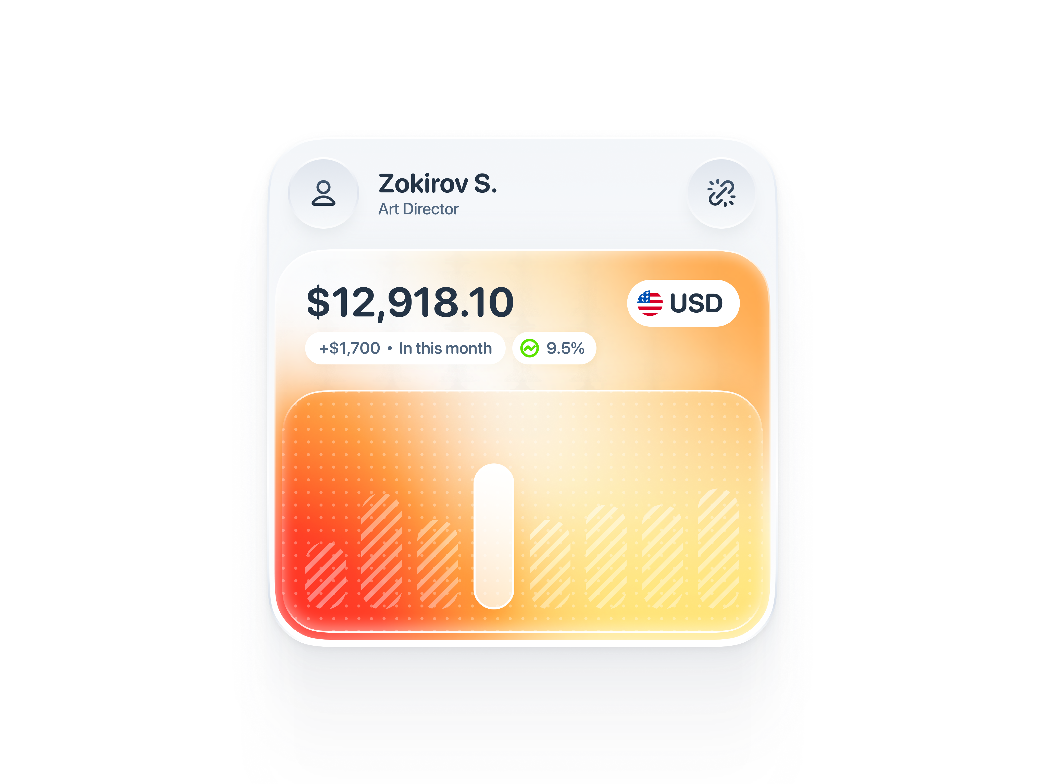 Financial Monitoring Widget Concept