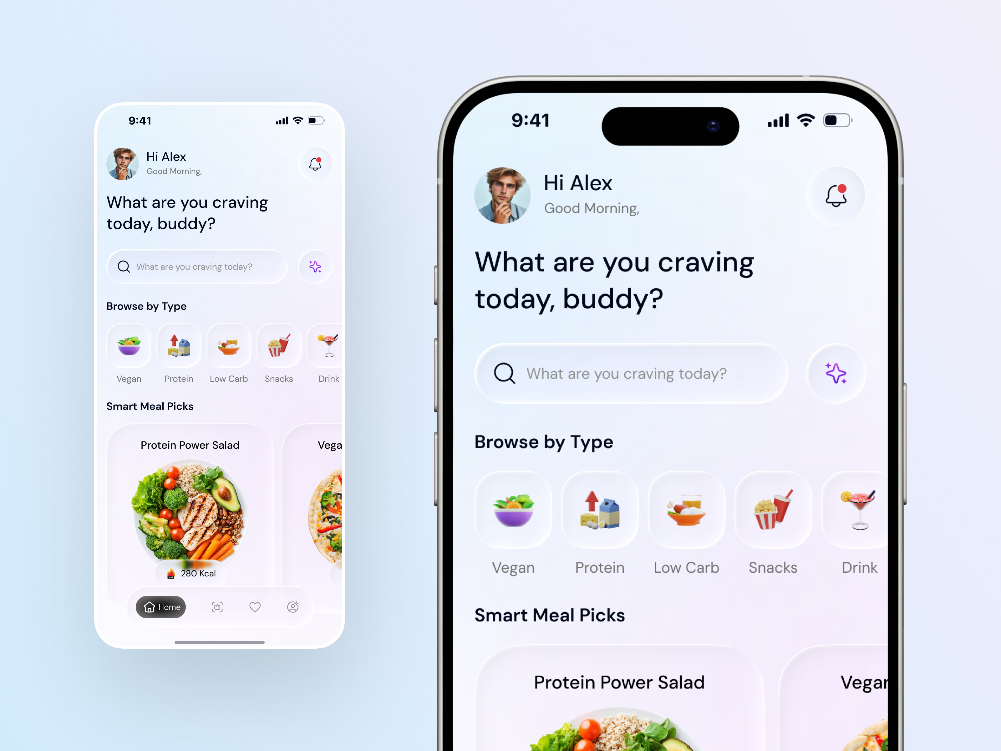 Food Delivery App – AI Personalization & Smart Picks ai meal planner design ai ui design concept app design diet app ui ux food app food delivery app ui food ordering app ui food tech product design ios app interface design mobile app mobile app design mobile app ux design smart meal tracker ui startup mobile design