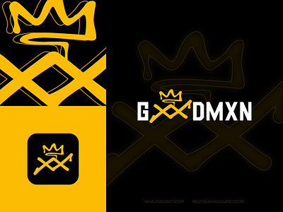 Gxxdmx logo👑 band branding crown graffiti hip hop logo logo design music musician pop brand rap typography