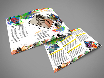 Modern Art Tri-Fold Brochure Design (Available For Sale) adobe illustrator adobe photoshop bifold brochhure branding branding design brochure brochure design business card canva design figma flyer design graphic design illustration layout design logo poster design print ready design tri fold brochure