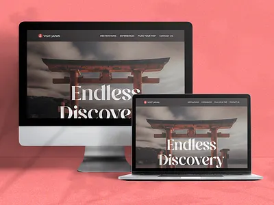 VISIT JAPAN Webdesign design graphic design minimal ui ux