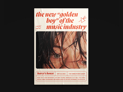 Harry Styles poster design graphic graphic design harrystyles music poster studio