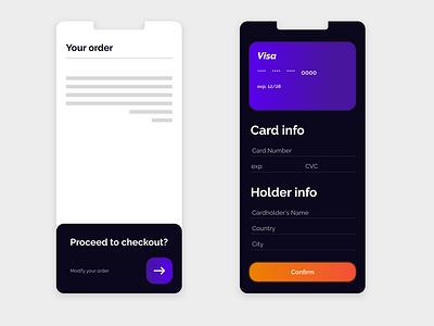 UI Checkout animation app branding checkout design flow illustration inspiration paying ui