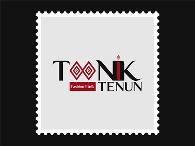 Toonik Tenun Fashion Etnik Brand branding design flat graphic design illustration logo typography vector