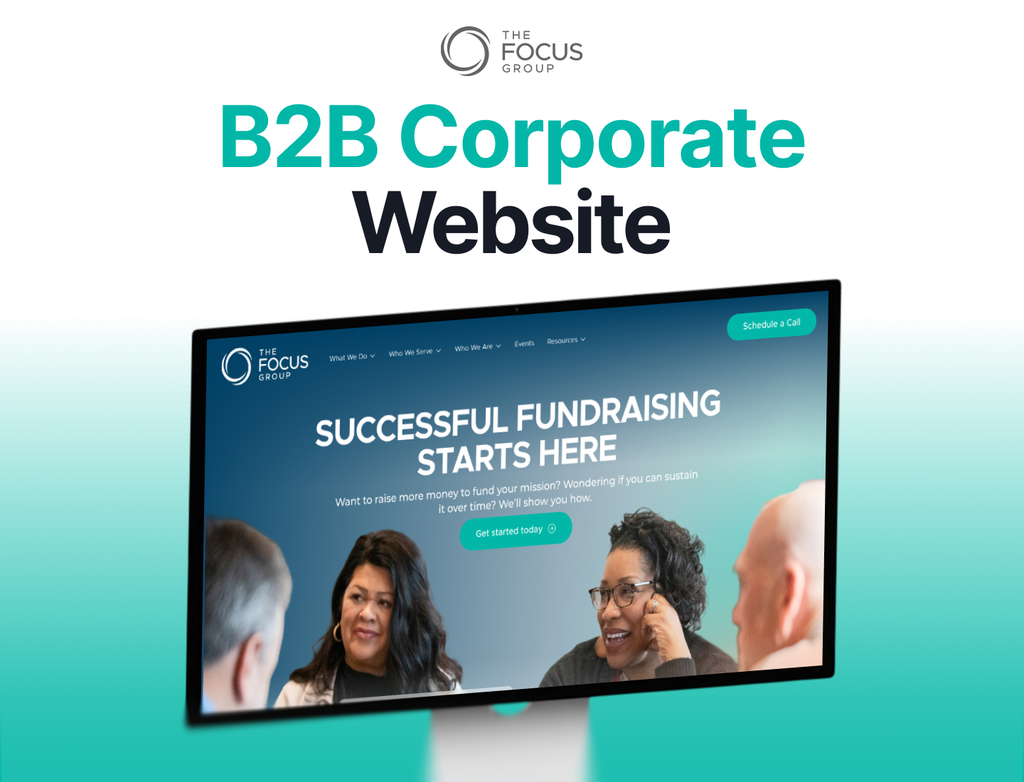 The Focus Group – B2B Corporate Website Design case study figma framer fundraising modern ui responsive design ui design ux design web design webflow website design wordpress