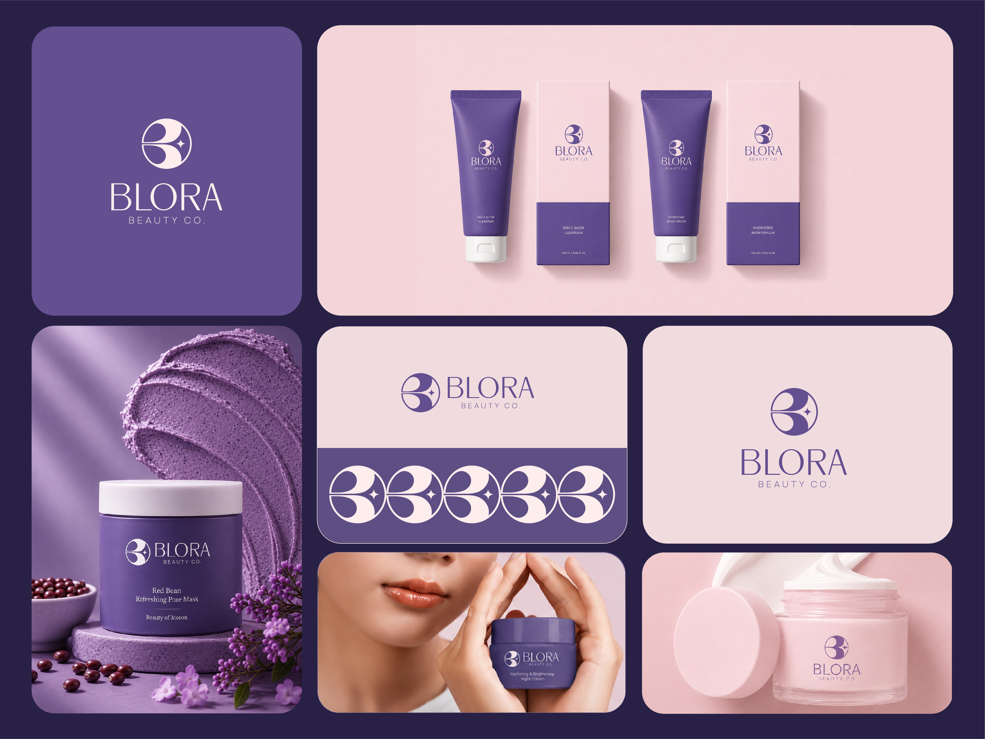 Luxury Beauty Logo & Skincare Brand Identity brand branding creative design elegant lettermark graphic design illustration logo logodesign luxury beauty logo modern luxury skincare skincare brand identity soft typography ui ux vector