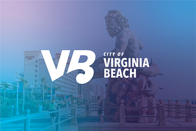 Virginia Beach Logo Proposal beach city citylogo citylogos logo monogram neptune simple vb virginia virginiabeach wave