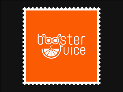 Booster Juice Logo branding design flat graphic design illustration logo typography vector