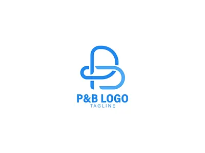 P&B Logo branding kareem alaa letter mark logo monogram p b pb كريم علاء