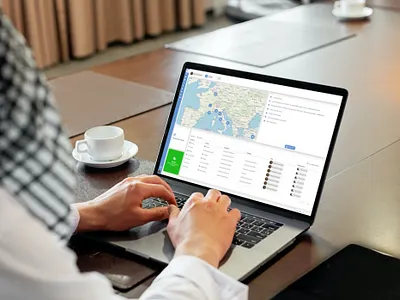 Logtrack - v2.0 - Dashboard logistics logtrack map ui web design