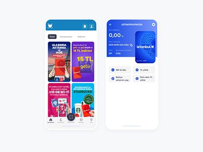 İstanbul Kart Mobile App app figma mobile ui ux