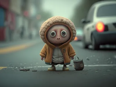 3D Rendered Beautiful Character 3d