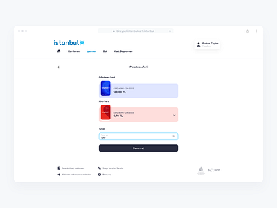 İstanbul Kart app figma istanbul ui