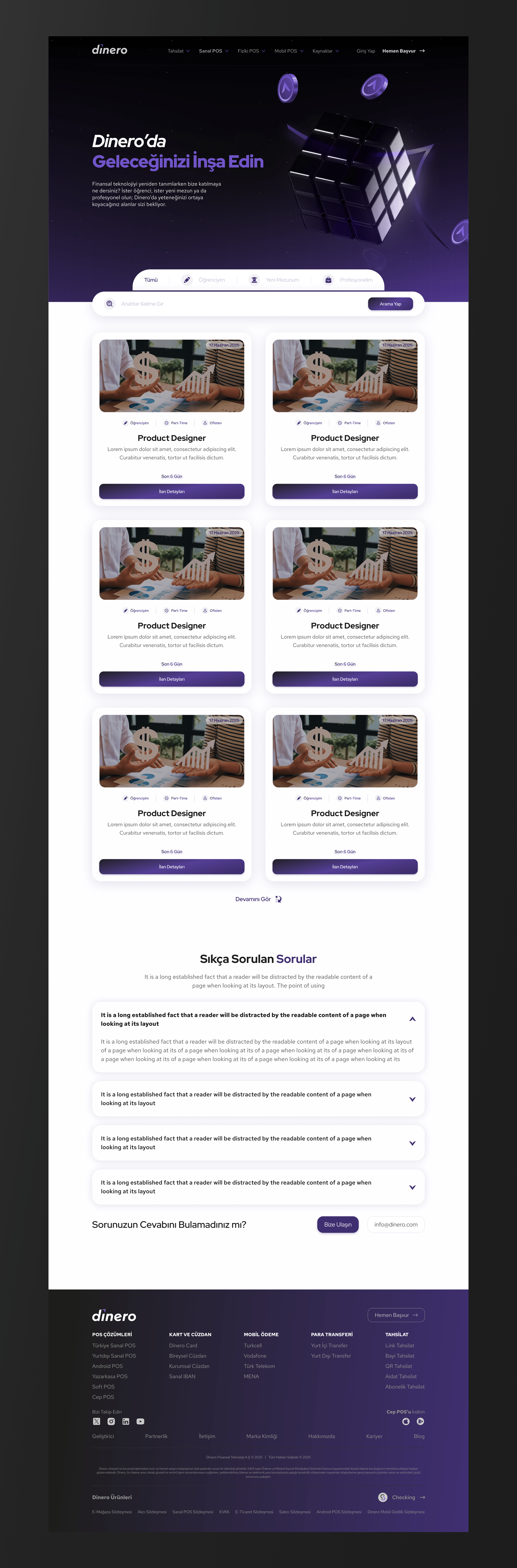 Fintech Career Platform — Web UI/UX Design career fintech graphic design ui web