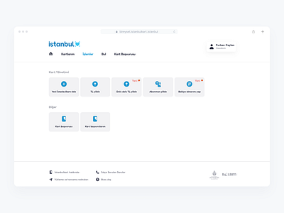 İstanbul Kart figma ui ux