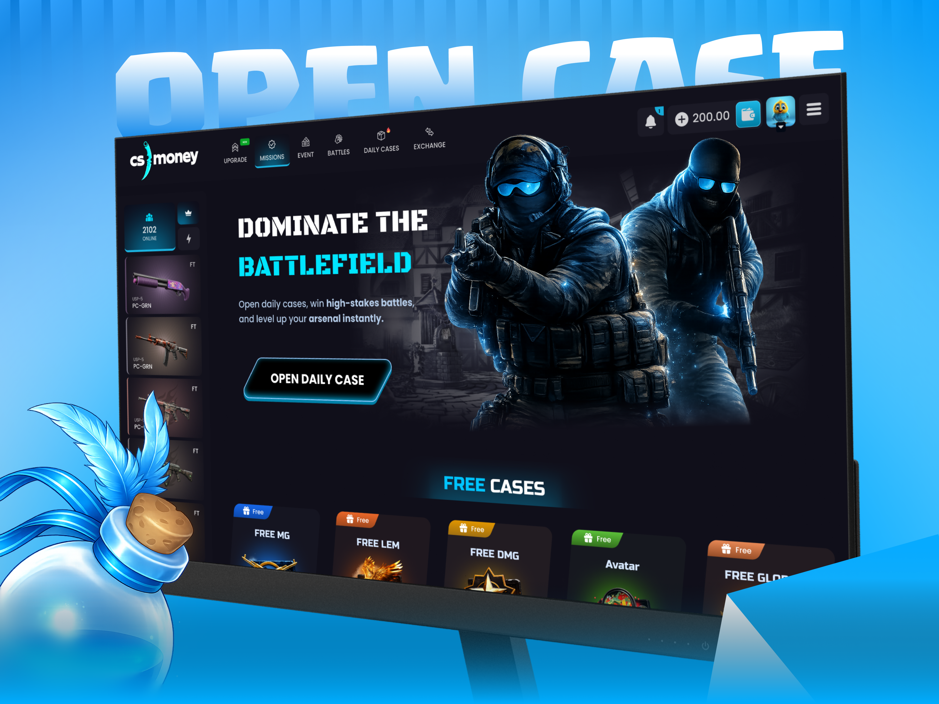 CS:GO Case Opening UI/UX box box opening box ui buy game case battels case opening casino casino template cs2 fire csgo gambling game game banners lottery mini game mystery box mystery box template open case unboxing upgrade case