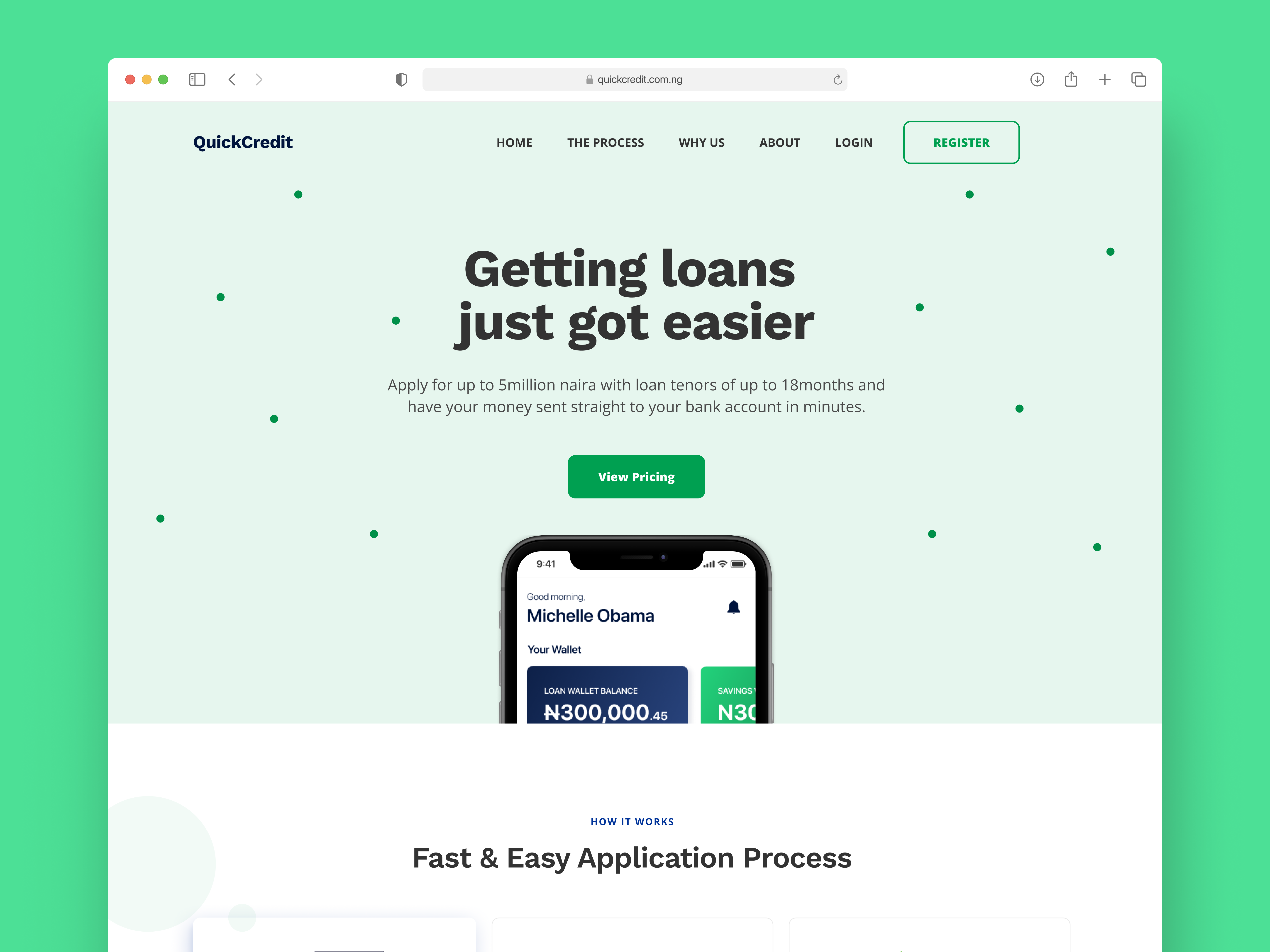 Quick Credit - Loan app landing page by David Fayemi - Product Designer on  Dribbble