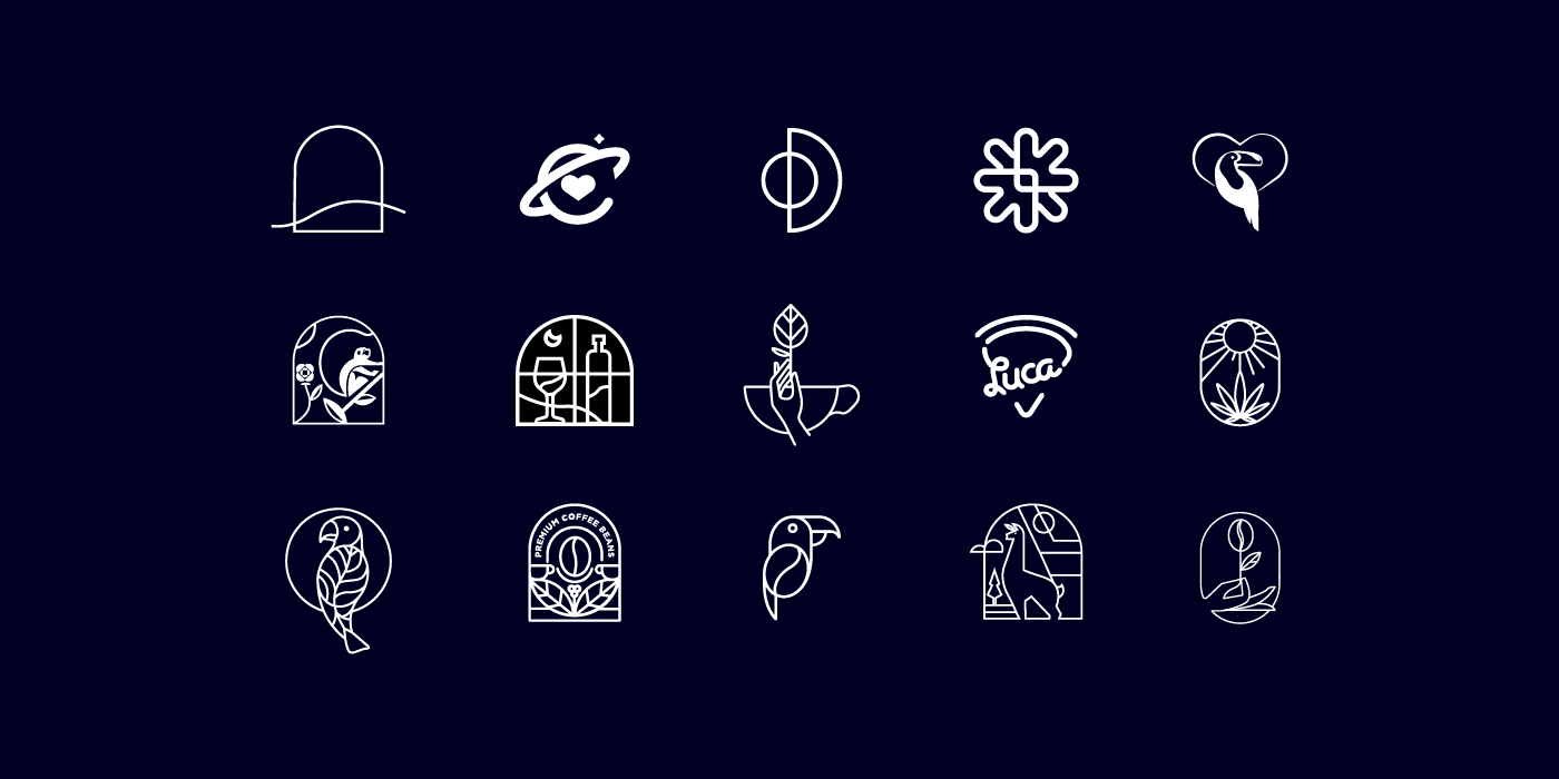 Logo Collection Vol. 01 branding cafe coffee graphic design icons logo logofolio marks ui vector