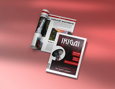 IKIGAI Magazine design graphic design typography