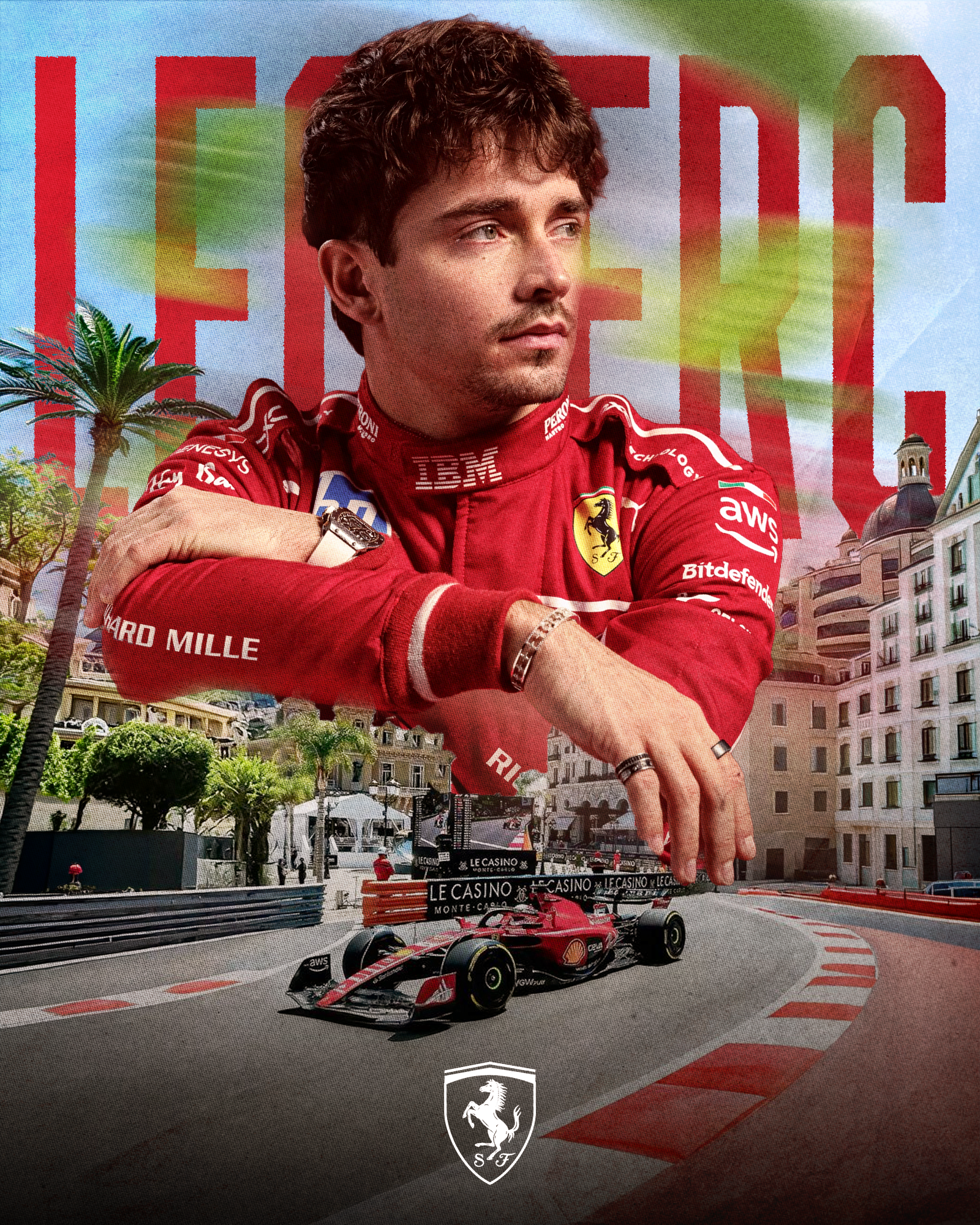 Charles LECLERC - poster design
