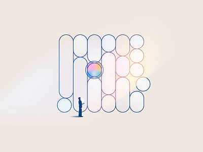 Manage ampersandrew animation circles illustration manage motion graphics person system systems ui