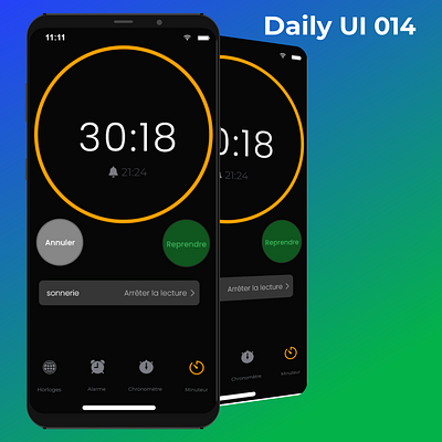 Daily UI Day 14 - Timer dailyu dailyui 001 dailyui 004