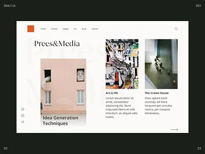 Press Page | Daily Ui 051 app design graphic design ui ux webdesign