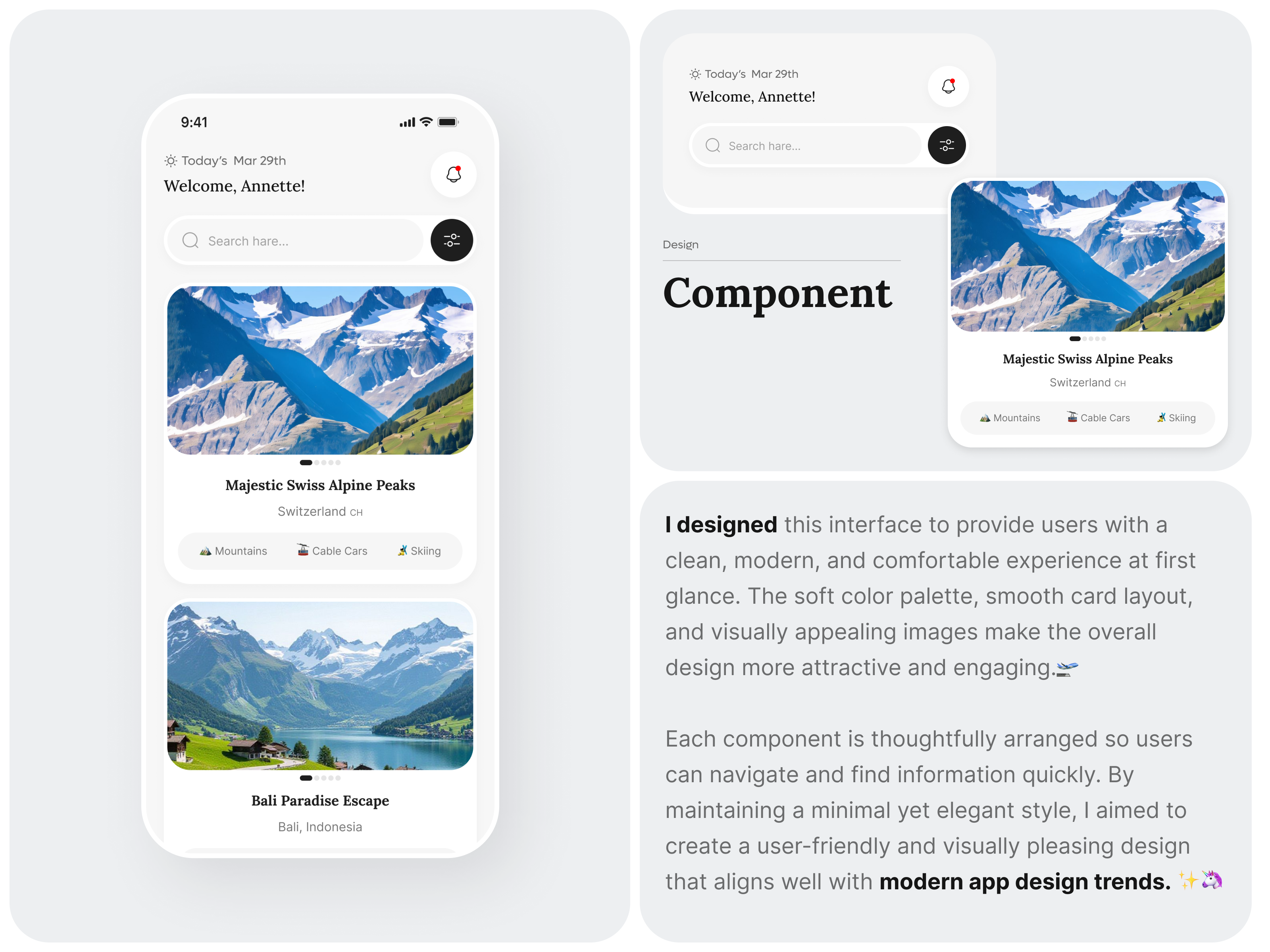 Modern Travel & Tourism App Design booking app design hotel booking app tourism app travel app ui travel booking app travel dashboard travel planner app vacation planner