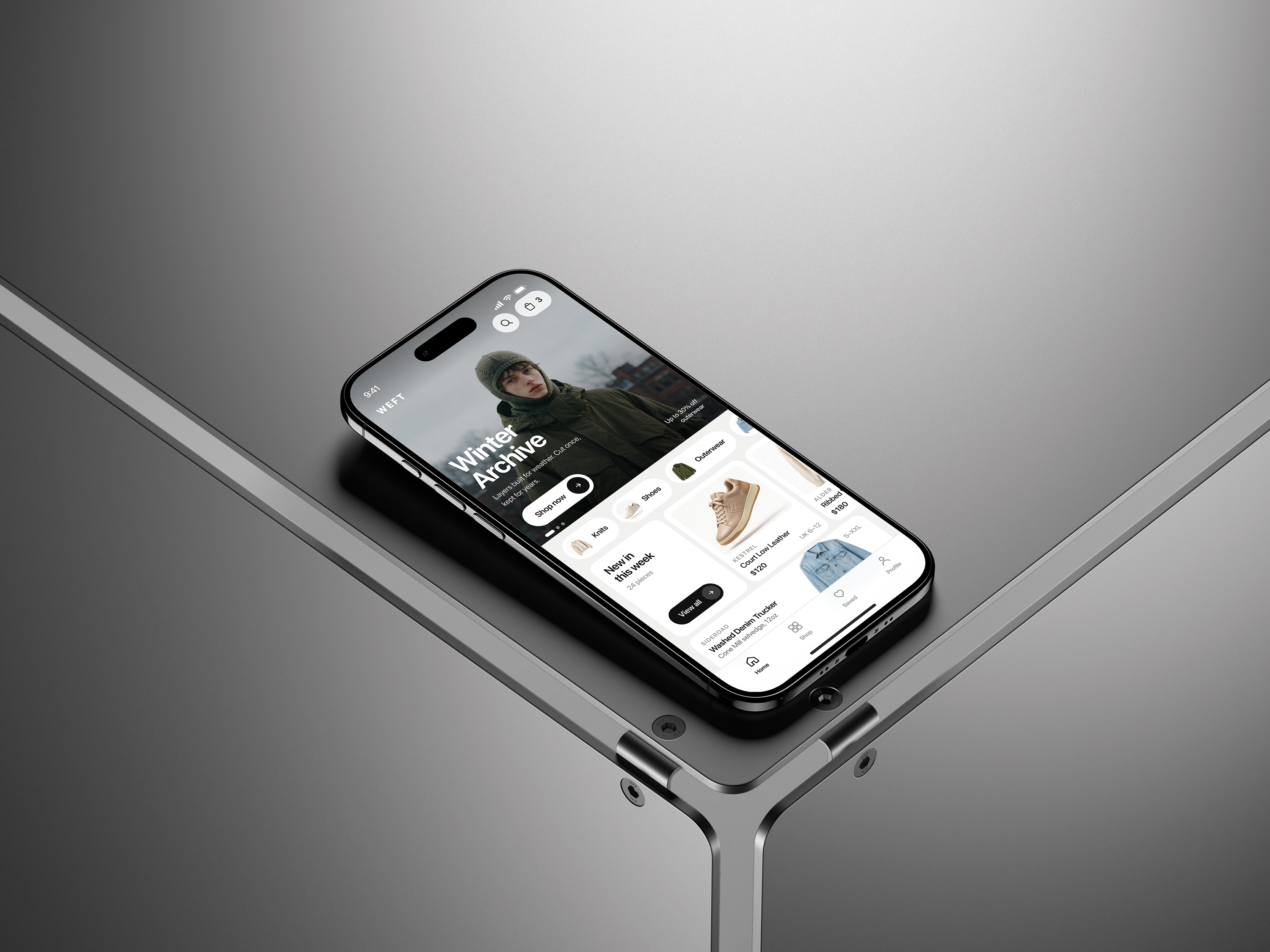 Minimal Fashion Ecommerce App UIUX Design interface product service startup ui ux web