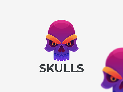SKULLS app branding design graphic design icon illustration logo skulls coloring skulls logo ui ux vector