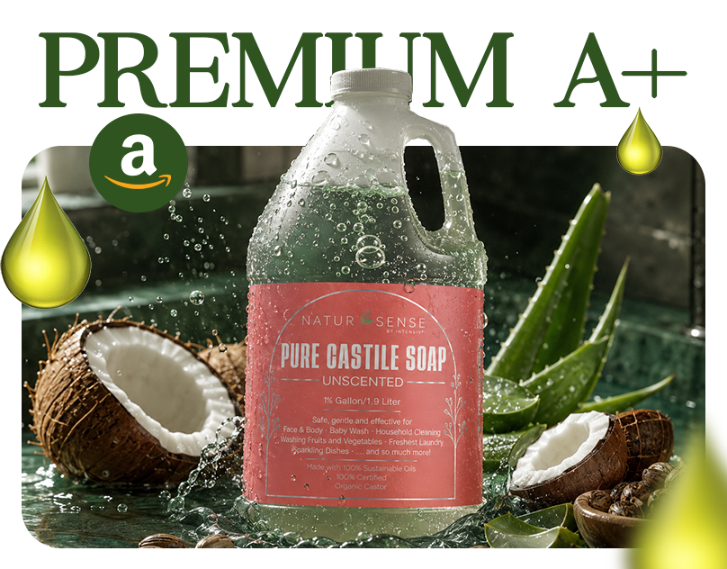 Desverto x NaturSense | Amazon A+ & EBC Skincare Design amazon a content amazon brand story amazon ebc amazon listing design amazon listing images amazon storefront brand identity design castile soap branding ecommerce design enhanced brand content graphic design marketing design natural product packaging organic product design personal care branding product listing design product page design skincare packaging visual merchandising web design