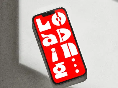 Loading Typography brainstorming design freelance freelancer illustration mobile typography