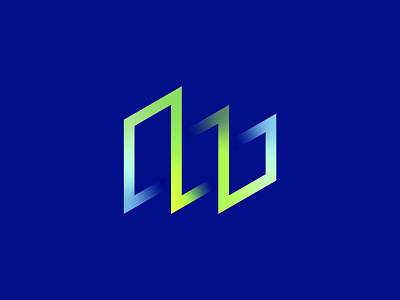 MW Lettermark Logo branding business concept design flat gradient illustration letter w lettermark logo logo design logo designer m logo minimal monogram negative space startup symbol ui w logo