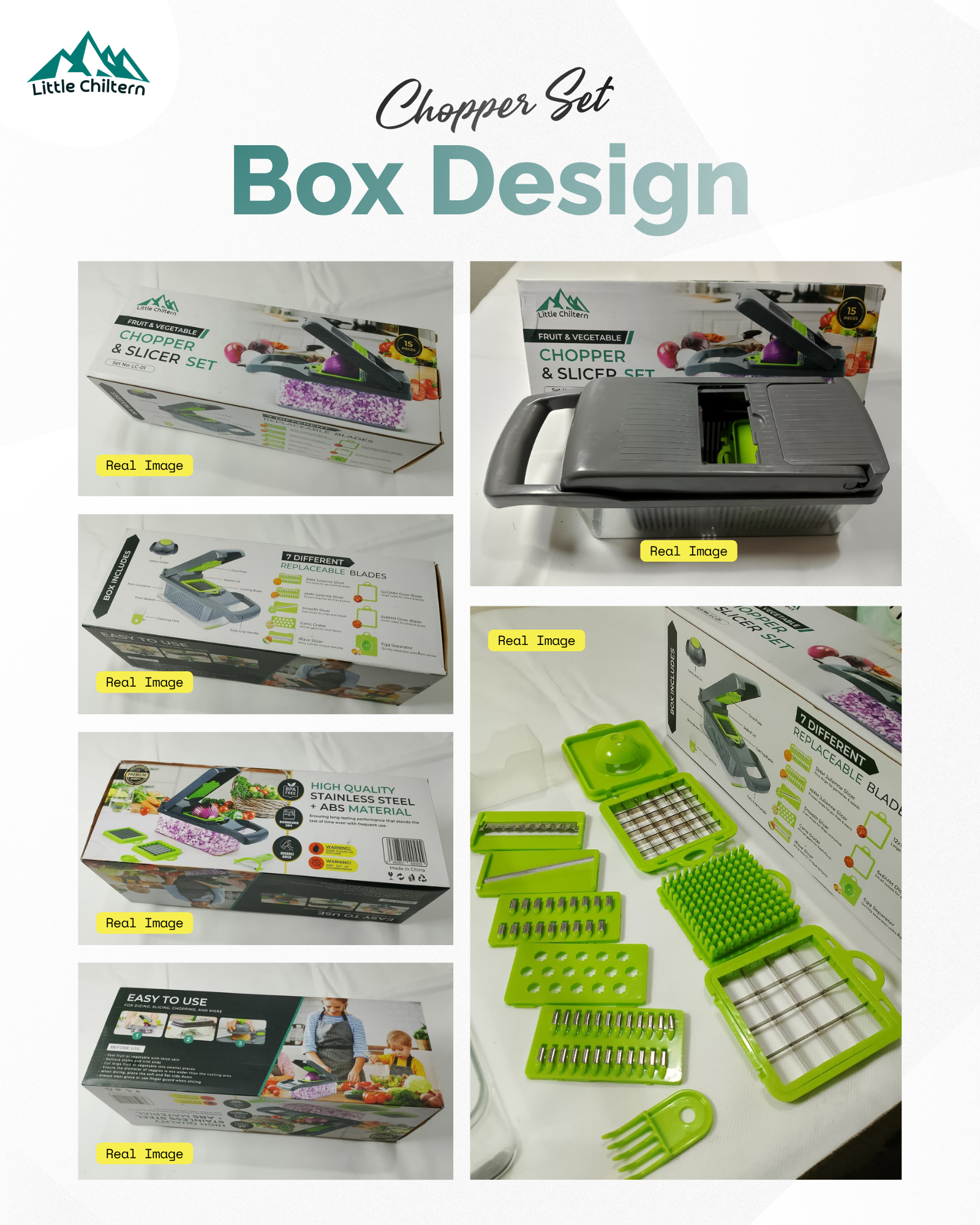 Project: Little Chiltern Vegetable Chopper Set (TikTok Shop) a content amazon a content amazon ebc amazon listing images chopper set box design chopper set images design design haroon haroon shakeel shakeel tiktok listing tiktok listing images tiktok listing images design tiktok shop tiktok video