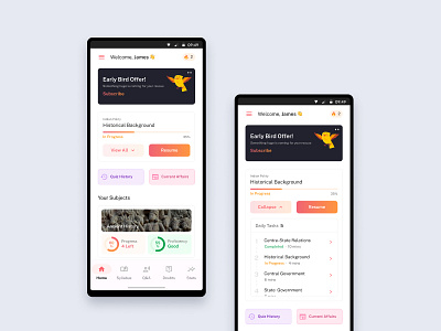 Learning App Screen design figma ui ui designer user interface web