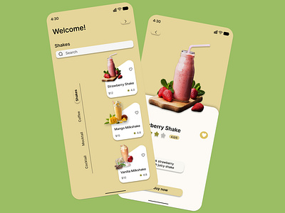Mobile Food App Design app design food mobile food app restaurant food app ui