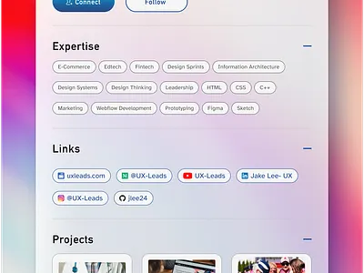 Profile Card Concept cardui design dribbble glassmorphism profile ui ux