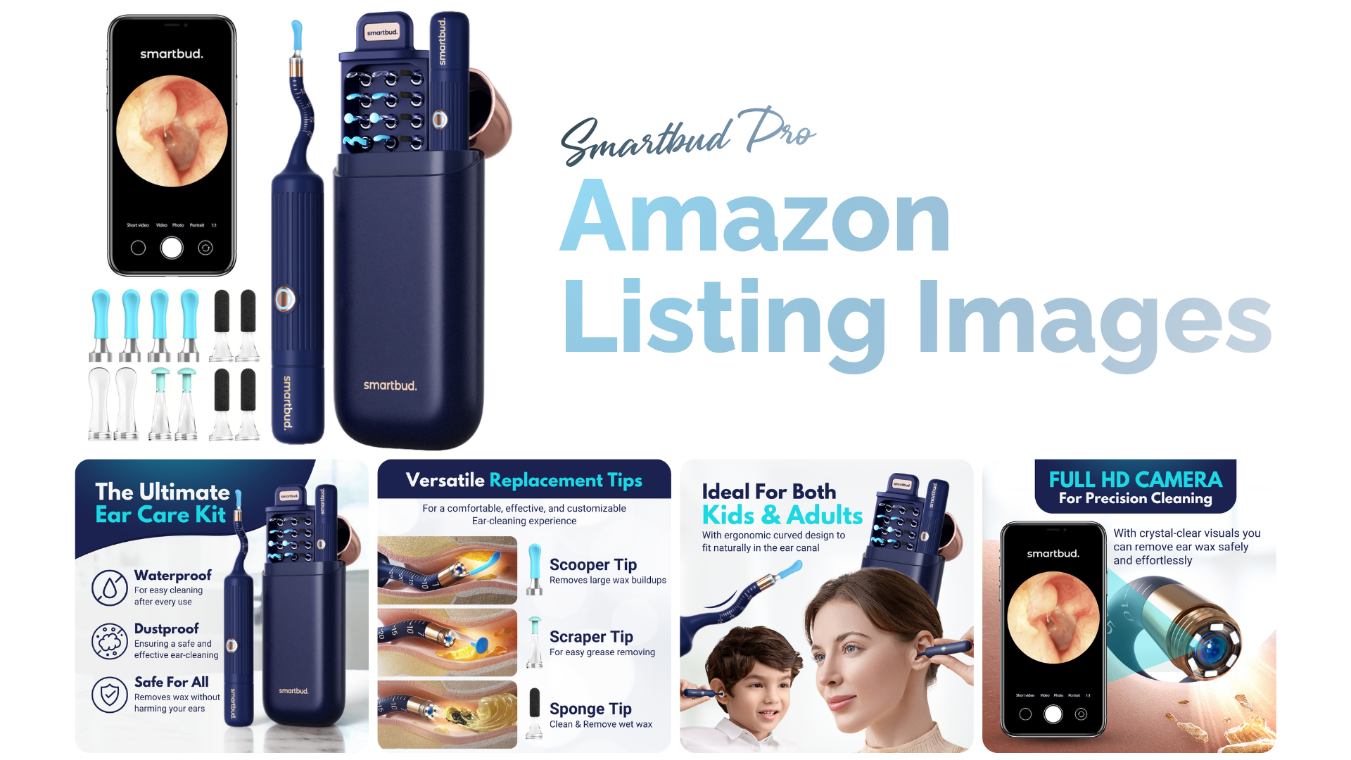 Project: Smartbud. (Amazon) a content amazon a content amazon brand story amazon ebc amazon listing images brand story design design haroon haroon shakeel shakeel smartbud