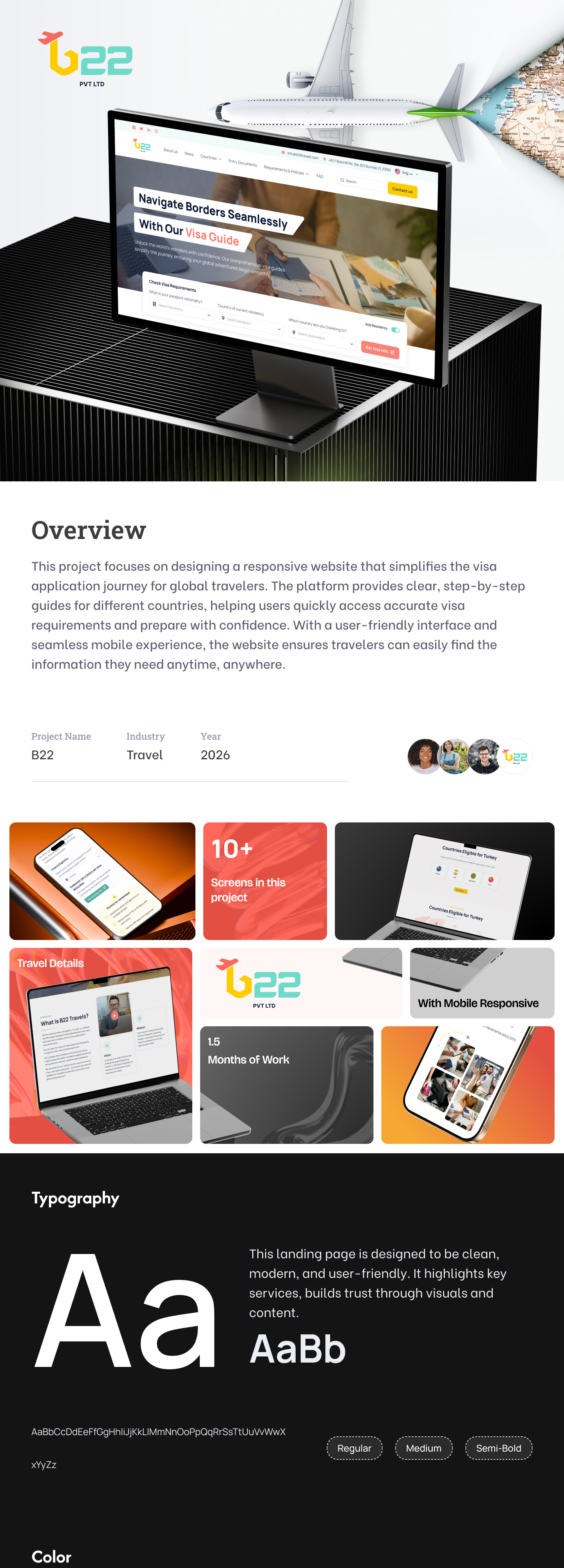Visa & Travel Info Business Website UI/UX Design figma figma design travel website design ui ui ux design visa website design website design