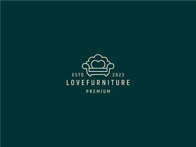 Furniture line art logo 3d animation app branding business design furniture line art logo graphic design illustration logo ui