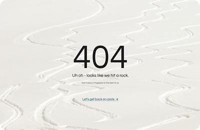 Daily UI :: 008 :: 404 Page dailyui