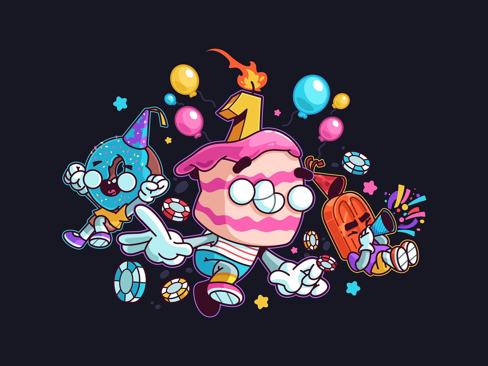 Party Hard by Thunder Rockets on Dribbble